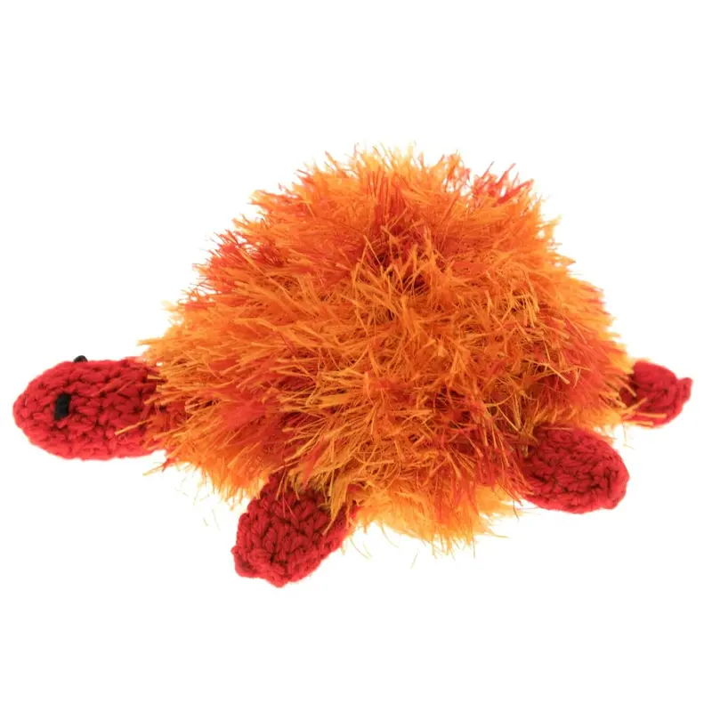 OoMaLoo Handmade Turtle Dog Toy - Orange