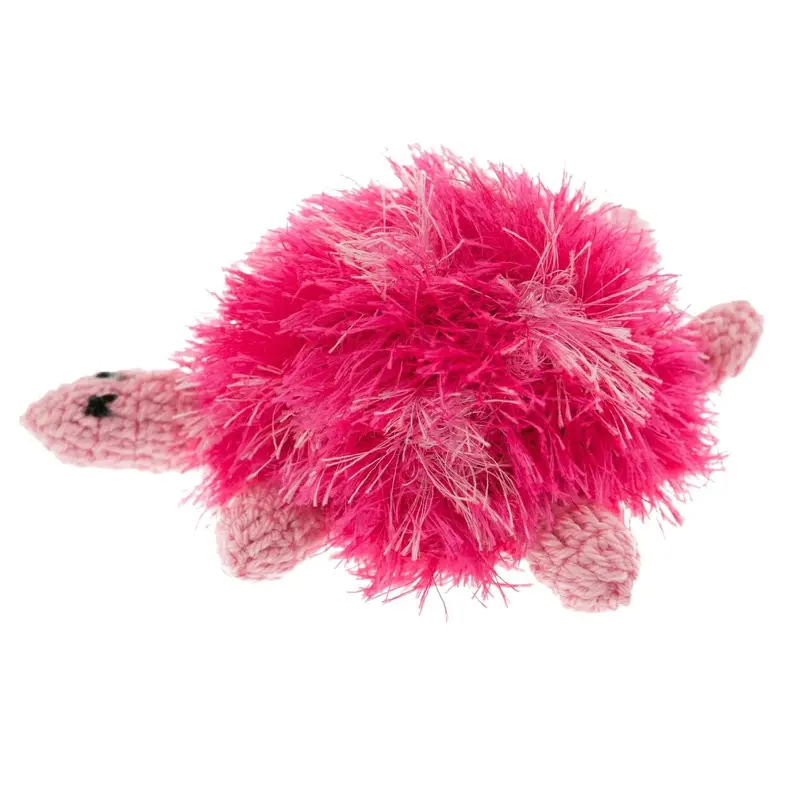 OoMaLoo Handmade Turtle Dog Toy - Pink