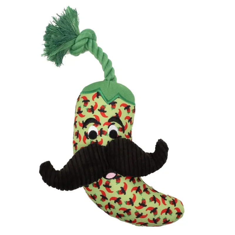 Worthy Dog Bonded Mesh Dog Toy - Chili Pepper