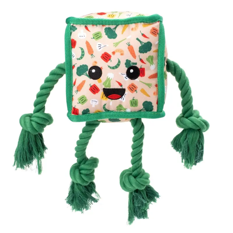 Worthy Dog Food Bonded Mesh Dog Toy - Tofu Stir Fry