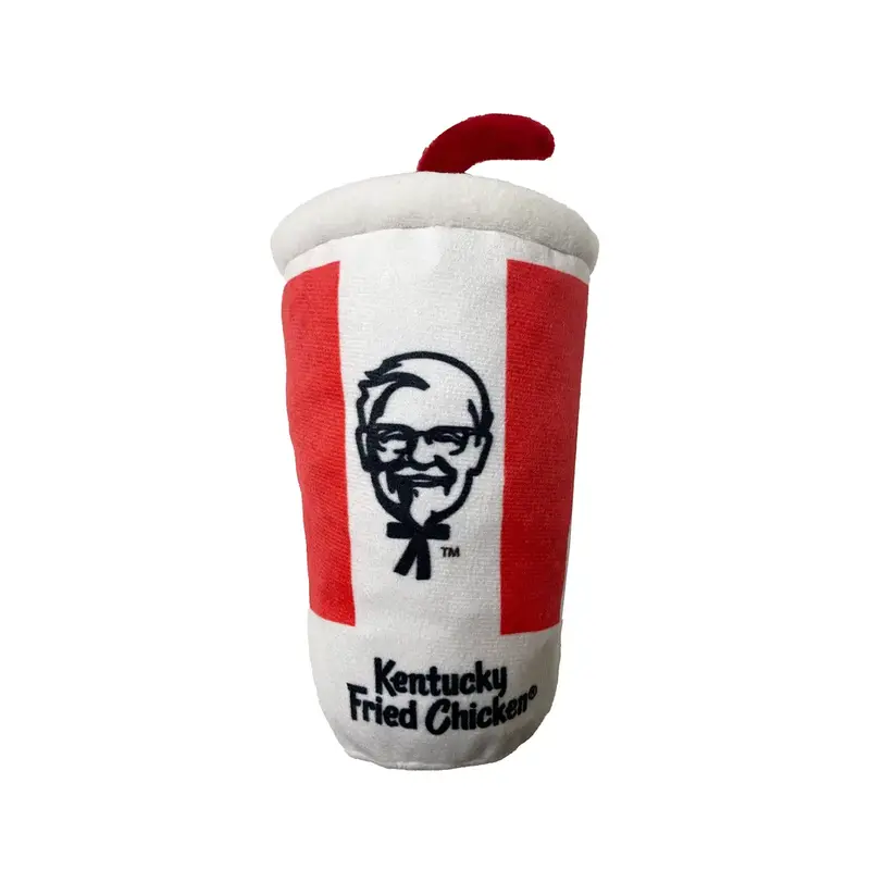 Ethical Spot KFC Plush Dog Toy - Soda with Straw