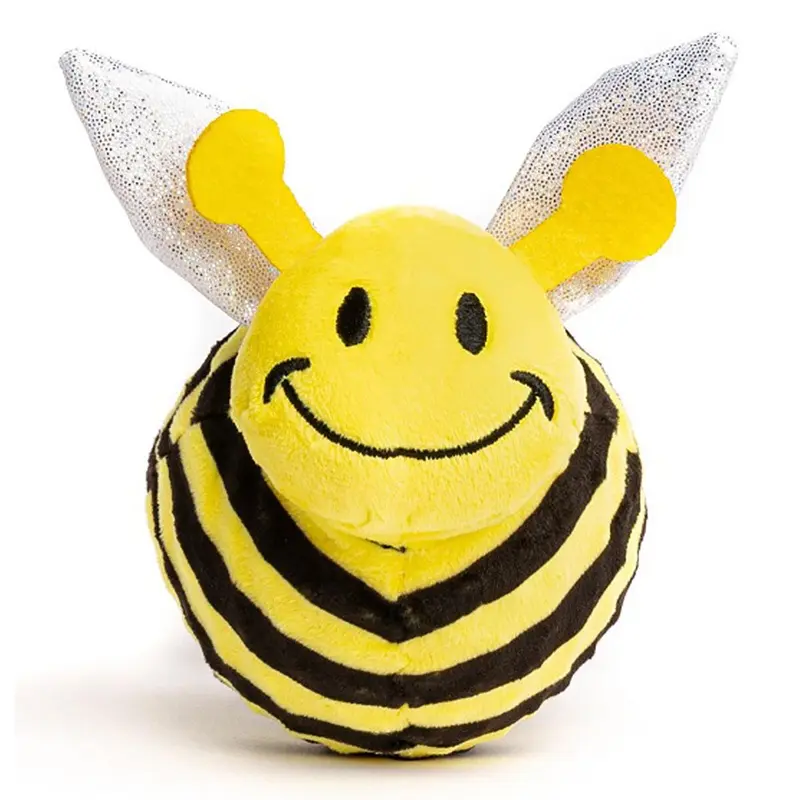 fabdog Bumble Bee faball Squeaky Dog Toy