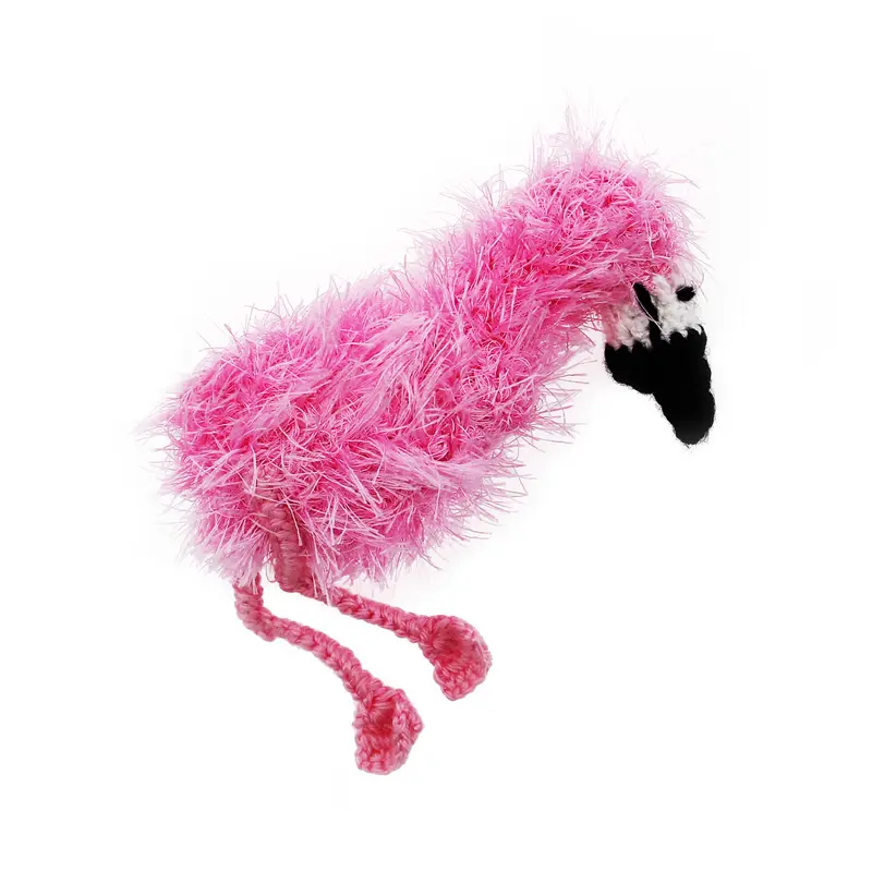 OoMaLoo Handmade Flamingo Dog Toy - Pink