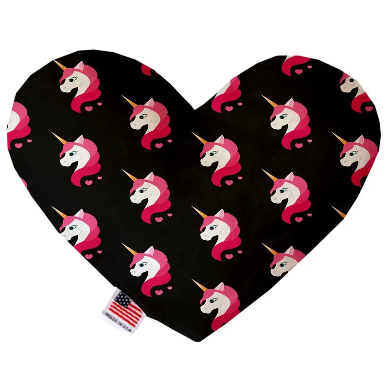 Heart Dog Toy - Pretty Pink Unicorns