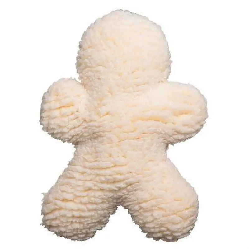 HuggleHounds HuggleFleece Men Dog Toy - Cream