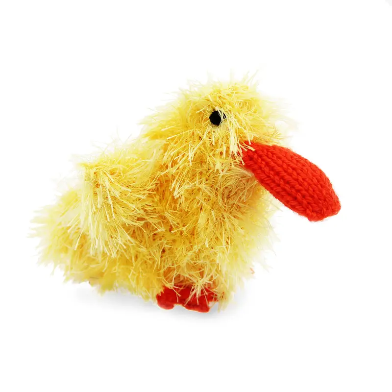 OoMaLoo Handmade Duck Dog Toy - Yellow