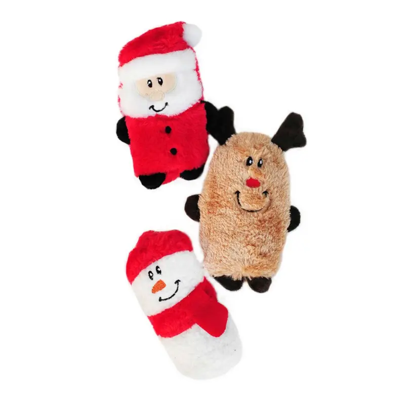 ZippyPaws Holiday Squeakie Buddie Dog Toy Trio