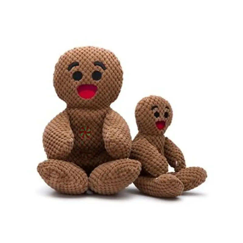 fabdog Holiday Floppy Friends Dog Toy - Gingerbread