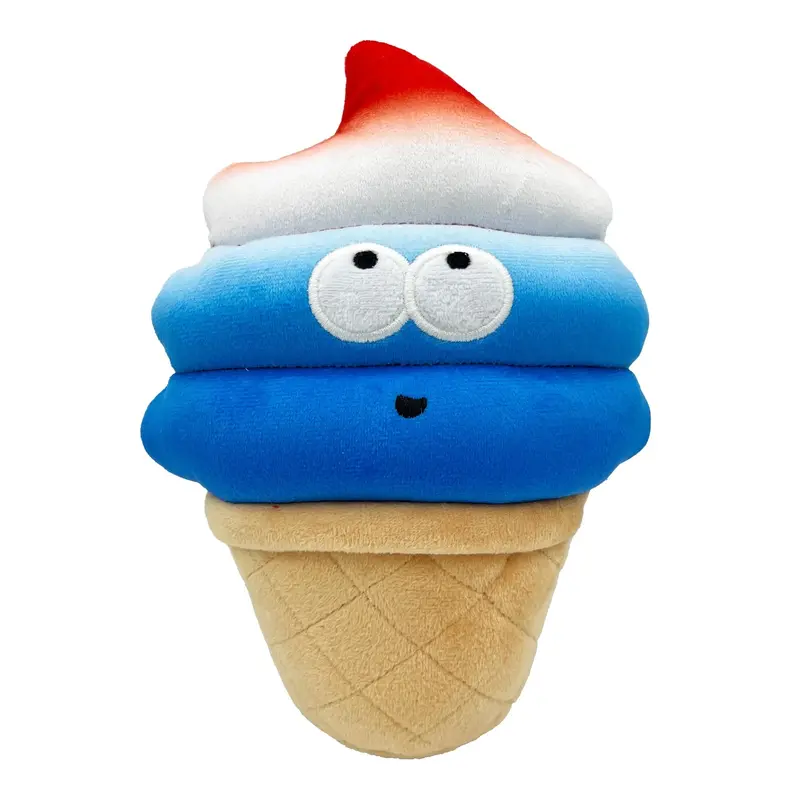 Huxley & Kent Patriotic Power Plush Dog Toy - Fro-Yo Pawtriot Cone