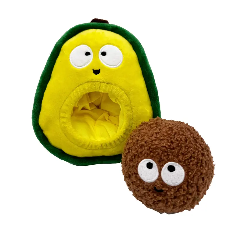 Huxley & Kent Pop 'n Fetch Plush Dog Toy - Avocado