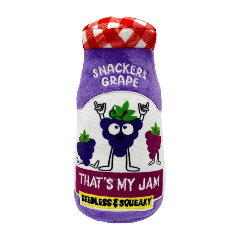 Huxley & Kent Power Plush Dog Toy - Snackers Grape Jam