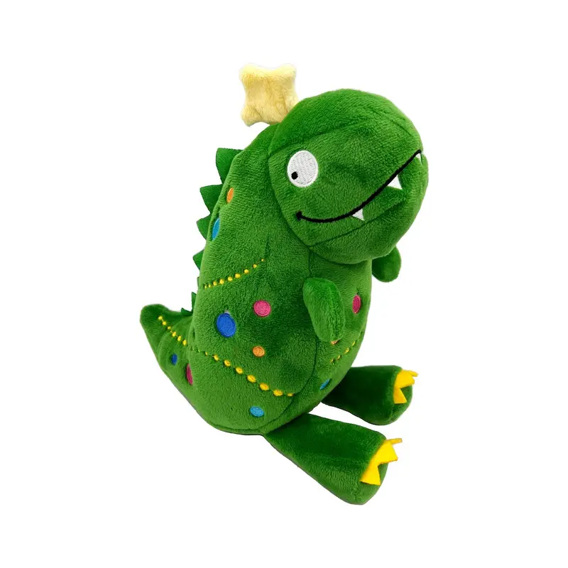 Huxley & Kent Power Plush Holiday Dog Toy - Tree Rex 2.0 Dino