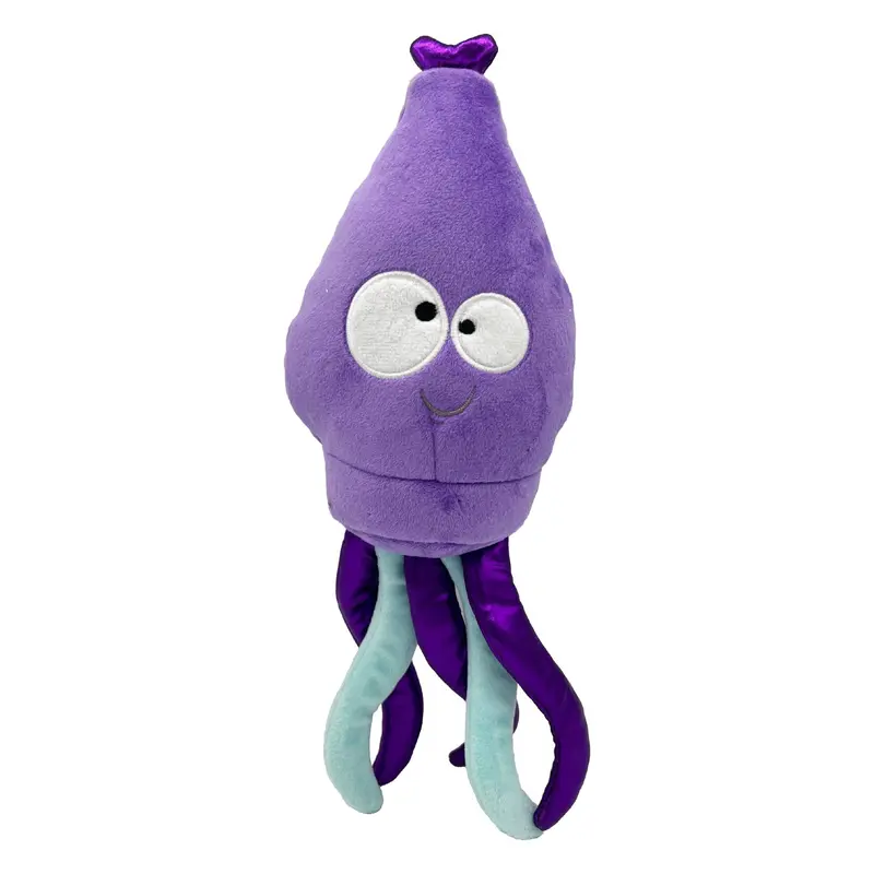 Huxley & Kent Slappies Power Plush Dog Toy - Squiggly Squid