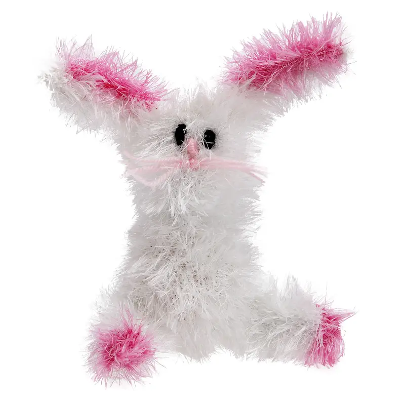 OoMaLoo Handmade Bunny Dog Toy - White
