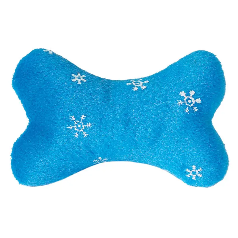 Zanies Blizzard Bones Dog Toy - Blue