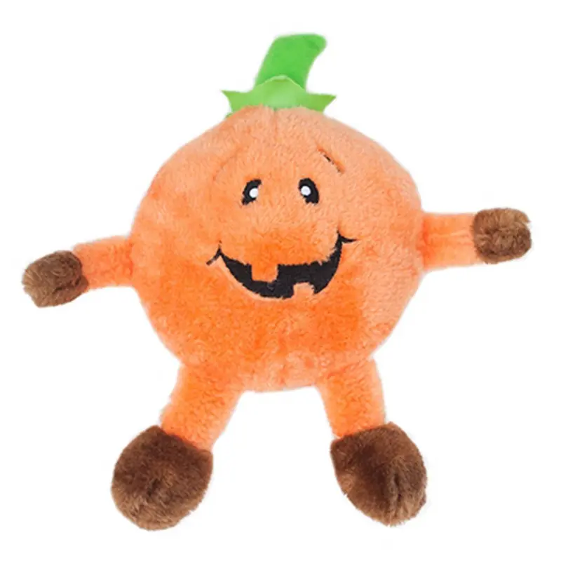 ZippyPaws Halloween Brainey Dog Toy - Pumpkin