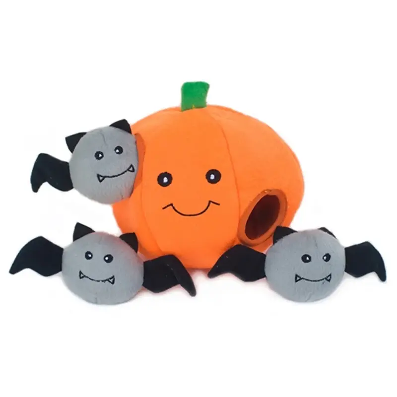 ZippyPaws Halloween Burrows Dog Toy - Pumpkin 