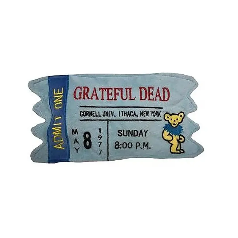 fabdog Grateful Dead Ticket Plush Dog Toy