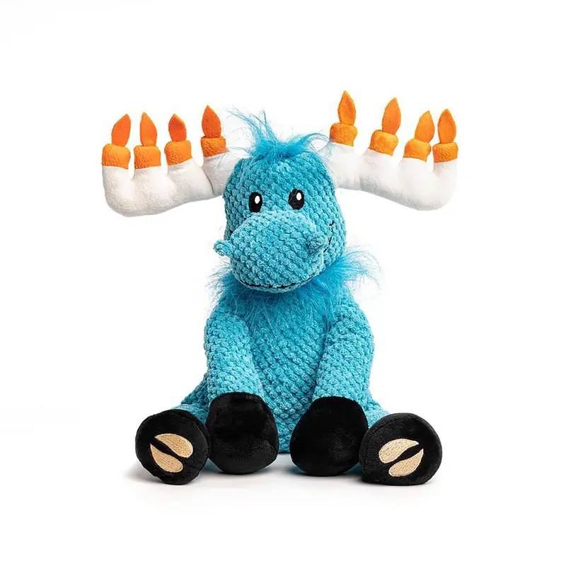 fabdog Holiday Floppy Friends Dog Toy - Hanukkah Moose	