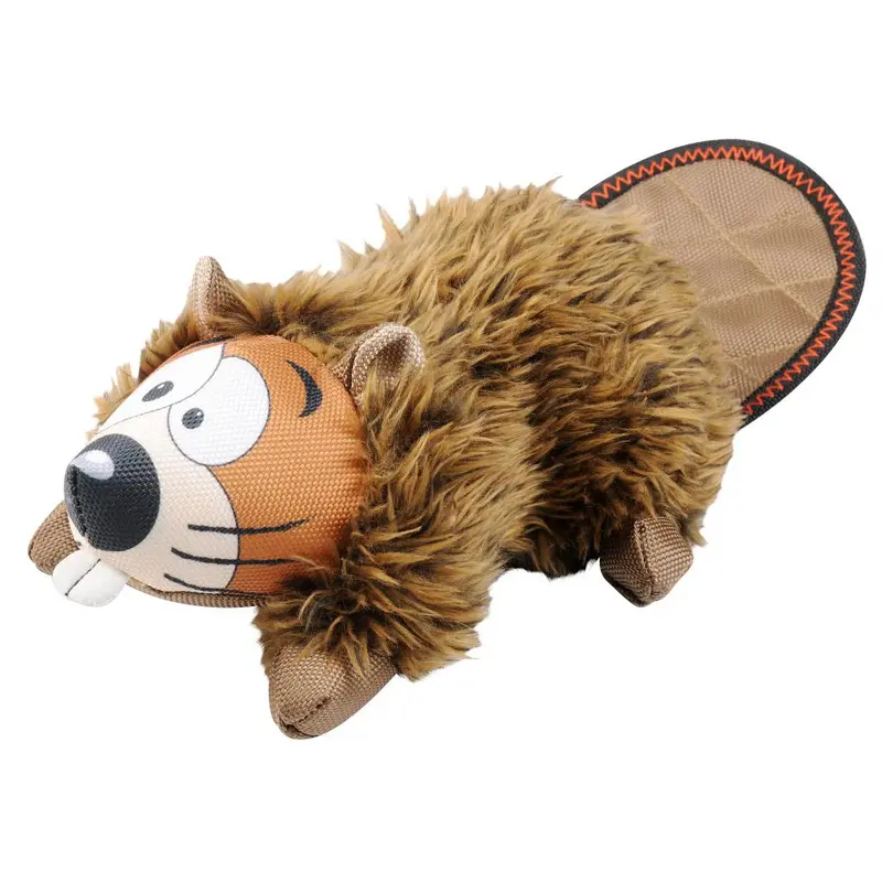 Happy Tails Loonies Durable Dog Toy - Beaver