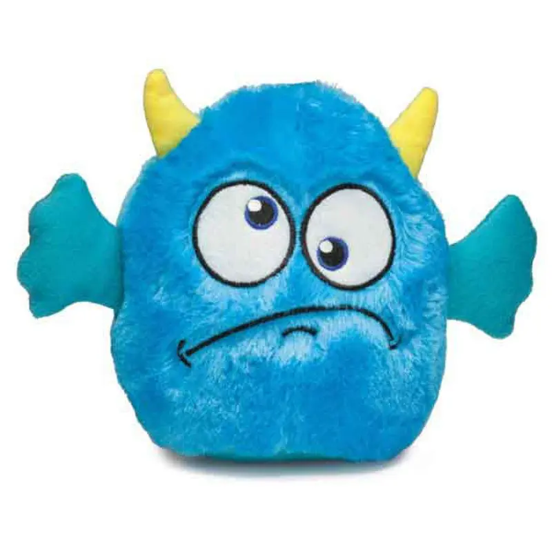 Zanies Rock Monster Plush Dog Toy - Blue
