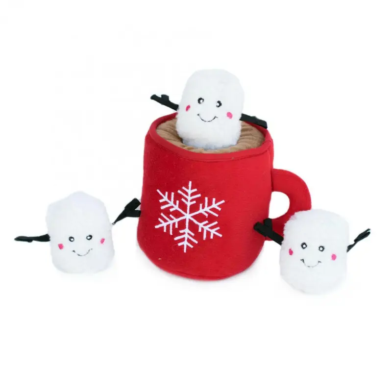 ZippyPaws Holiday Burrow Dog Toy - Hot Cocoa