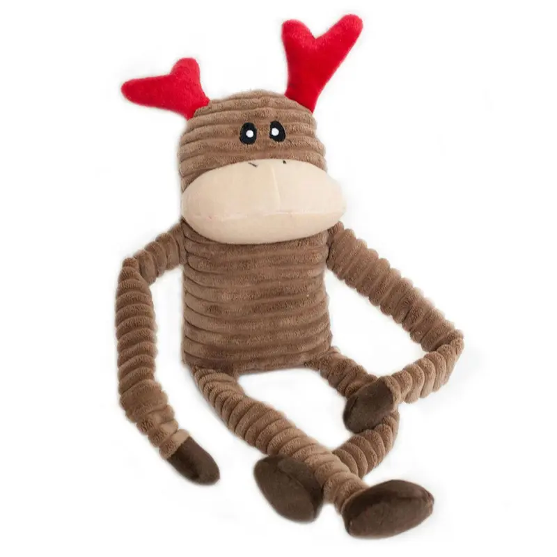 ZippyPaws Holiday Crinkle Dog Toy - Reindeer