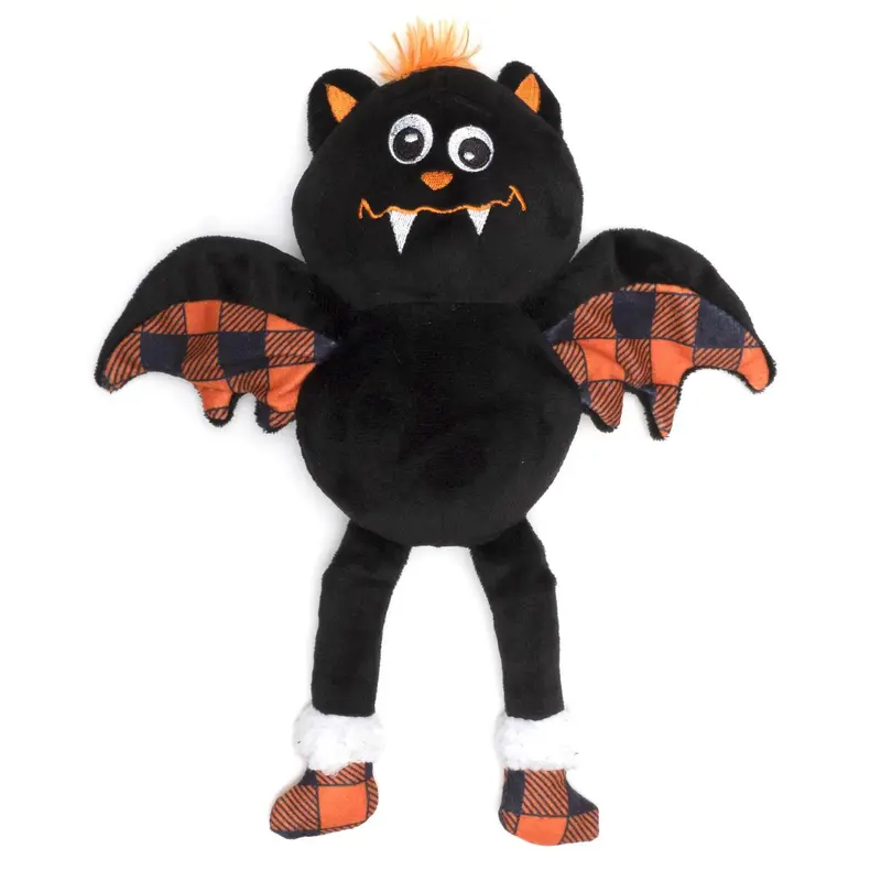 Worthy Dog Halloween Buffalo Dog Toy - Bat