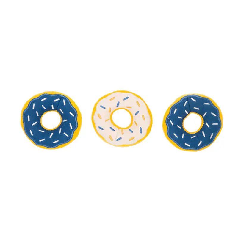 ZippyPaws Hanukkah Miniz Donutz Dog Toys - 3-Pack