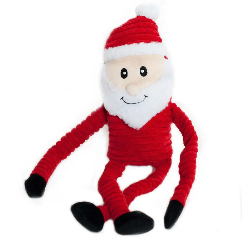 ZippyPaws Holiday Crinkle Dog Toy - Santa