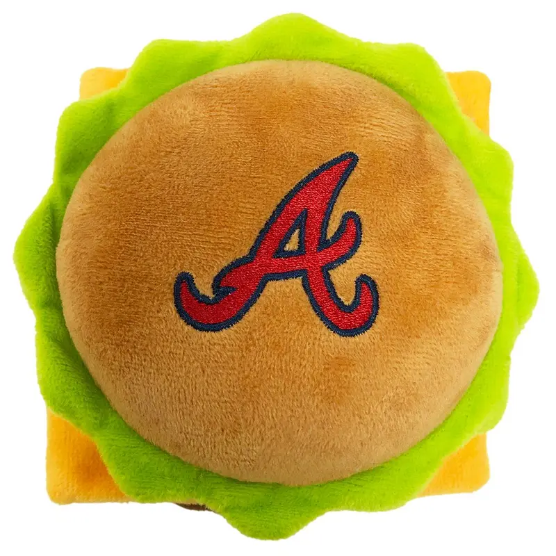 Atlanta Braves Hamburger Dog Toy by Pet's First