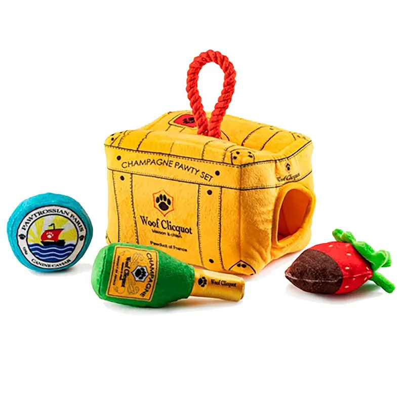 Haute Diggity Dog Woof Clicquot Interactive Dog Toy - Pawty Set