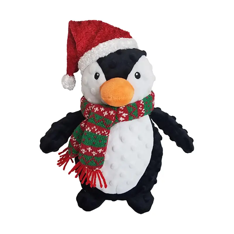 PetLou Christmas Dotty Penguin Dog Toy