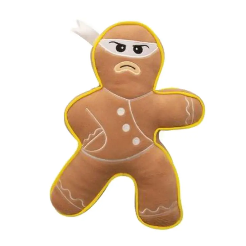 Snugarooz Holiday Ninja Bread Man Dog Toy