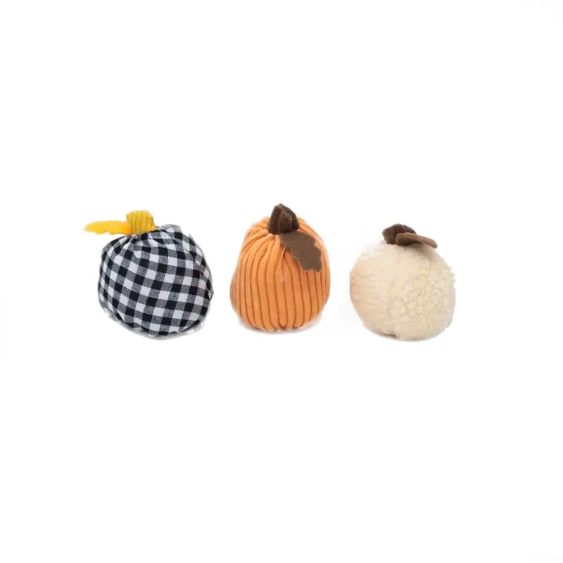 ZippyPaws Halloween Miniz Dog Toys - Gourds