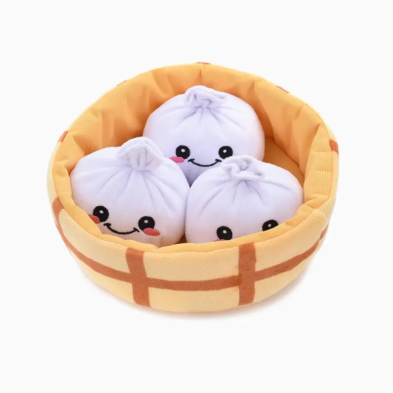 HugSmart Dim Sum Party Puzzle Hunter Dog Toy - Soup Dumplings