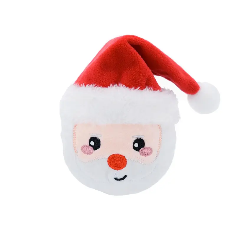 HugSmart Happy Woofmas Spike Ball Dog Toy - Santa