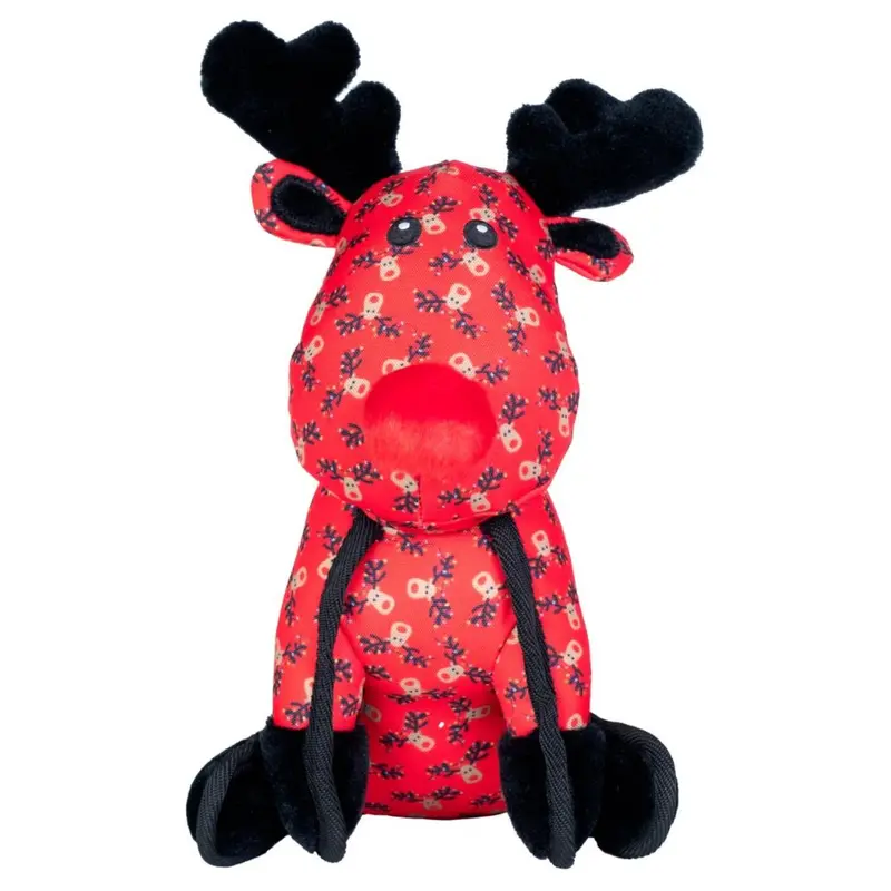 Worthy Dog Animal Bonded Mesh Dog Toy - Rudy the Reindeer