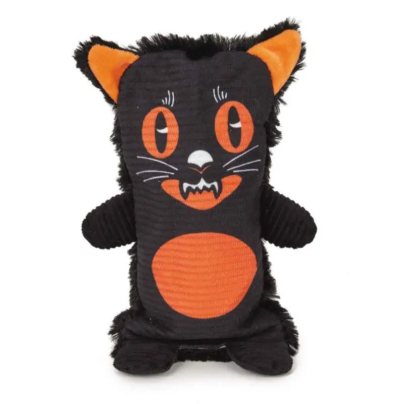 Zanies Halloween Bottle Cruncher Dog Toy - Black Cat
