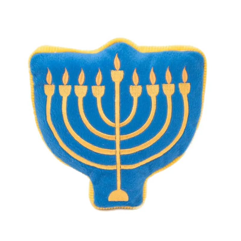 ZippyPaws Hanukkah Squeakie Pattiez Menorah Dog Toy