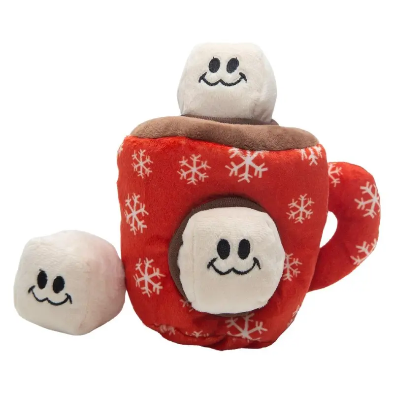 Snugarooz Holiday Hide & Seek Dog Toy - Hot Cocoa Mug