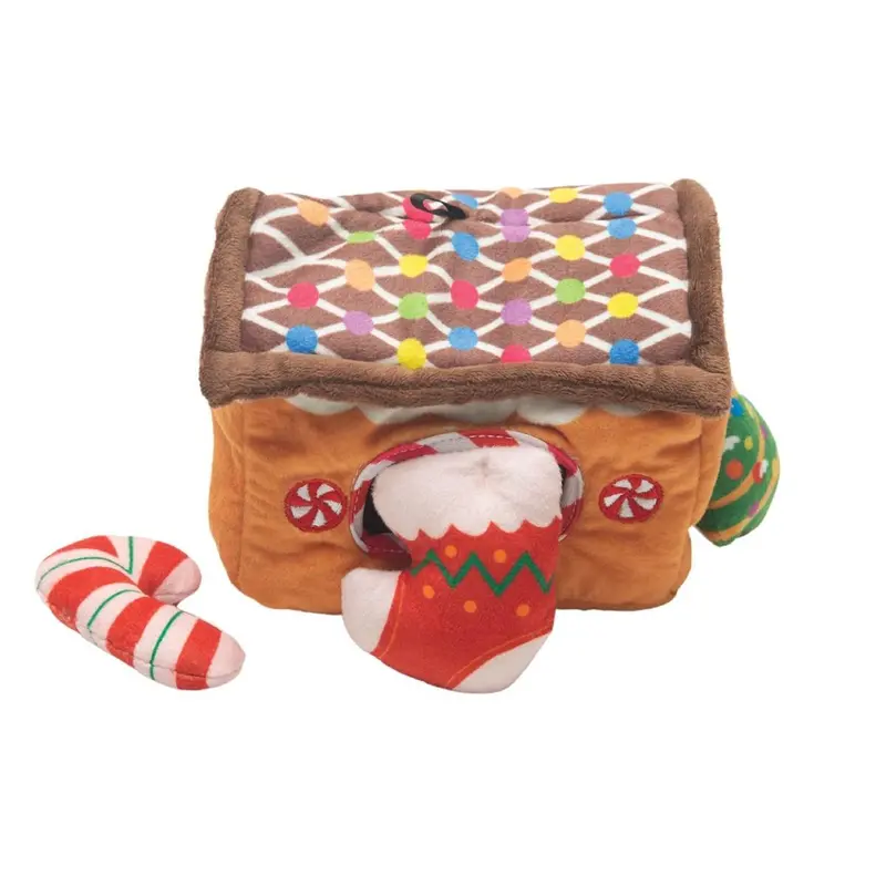 Snugarooz Holiday Hide & Seek Dog Toy - House