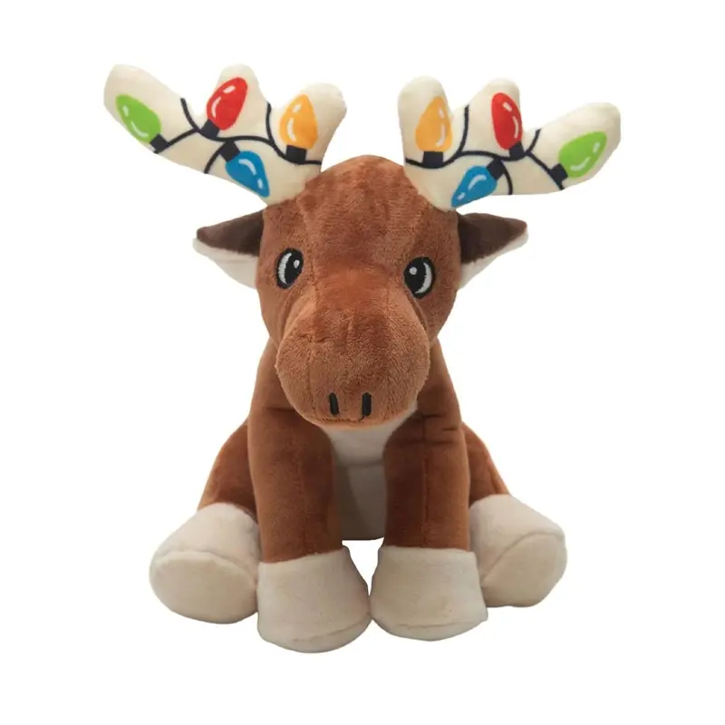 Snugarooz Holiday Moose Dog Toy - Marty Christmas