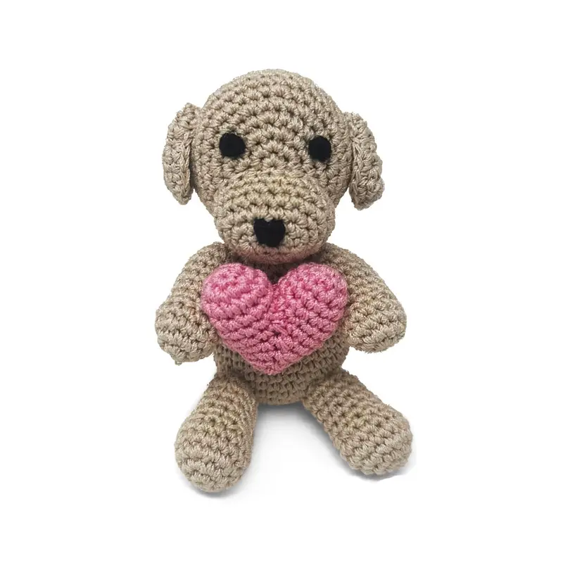 DOGO PAWer Crochet Dog Toy - Puppy Heart