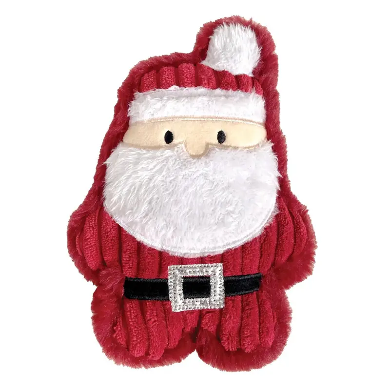 foufou Dog Holiday Corduroy Pals Dog Toy - Santa