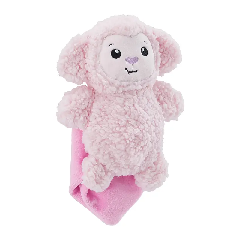 Outward Hound Blanket Buddies Dog Toy - Pink Lamb