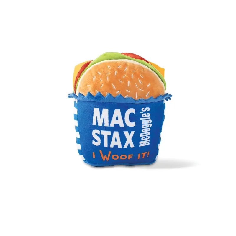 Wagsdale! Plush Food Dog Toy - McDoggle's Mac Stax