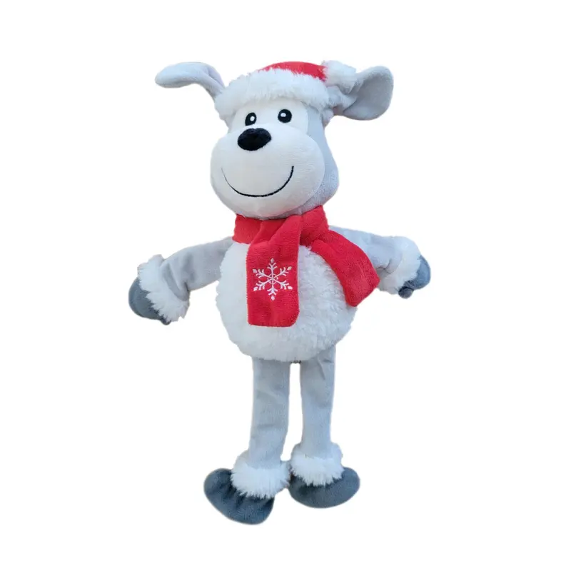 Happy Tails Holiday Plush Dog Toy - Long Leg Bear