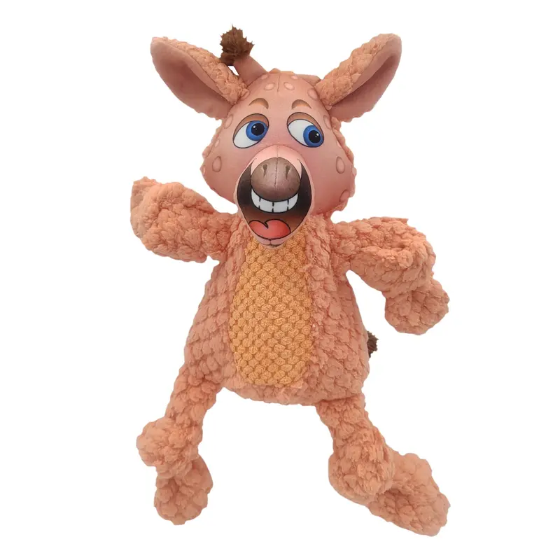 Happy Tails Woolies Plush Dog Toy - Giraffe