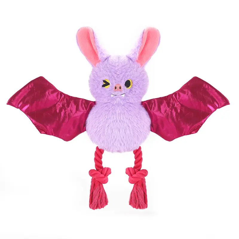 HugSmart Howloween Night Rope Funz Dog Toy - Bat
